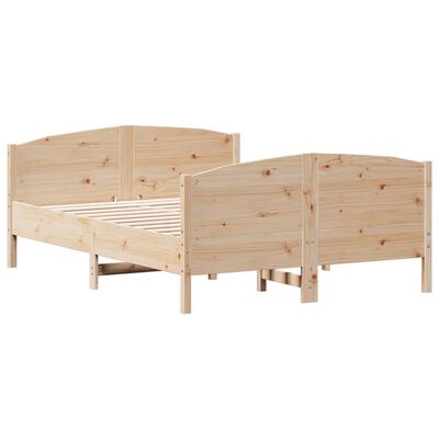 vidaXL Bed Frame without Mattress 140x200 cm Solid Wood Pine