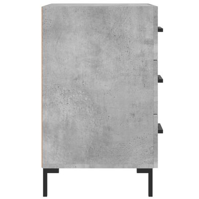 vidaXL Bedside Cabinet Concrete Grey 40x40x66 cm Engineered Wood