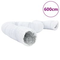 vidaXL Ventilation Duct Aluminium and PVC 6 m Ø10 cm