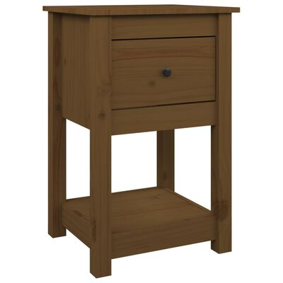 vidaXL Bedside Cabinet Honey Brown 40x35x61.5 cm Solid Wood Pine