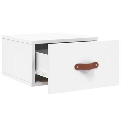 vidaXL Wall-mounted Bedside Cabinets 2 pcs White 35x35x20 cm