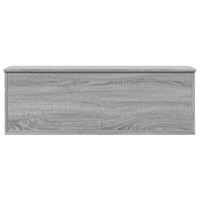 vidaXL Storage Box Grey Sonoma 102x35x35 cm Engineered Wood