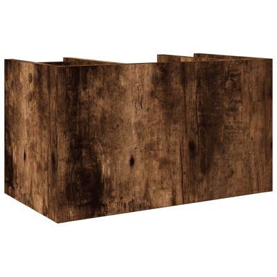 vidaXL Desk Organiser Smoked Oak 44.5x24x25 cm Engineered wood