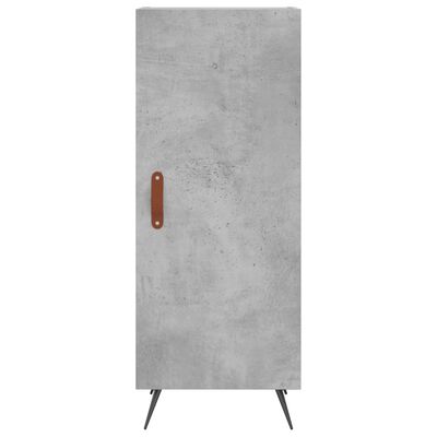 vidaXL Highboard Concrete Grey 34.5x34x180 cm Engineered Wood