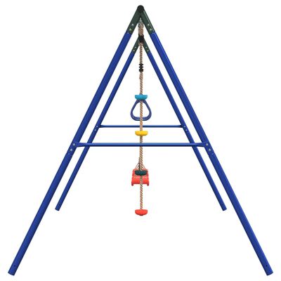 vidaXL Outdoor Swing Set with Swings. Trapeze. Disc Swing