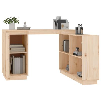 vidaXL Desk 110x50x75 cm Solid Wood Pine