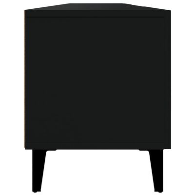 vidaXL TV Cabinet Black 180x31.5x40 cm Engineered Wood