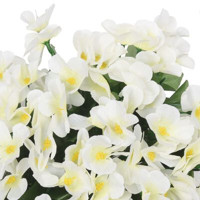 vidaXL Christmas Flower Garlands 3 pcs White 85 cm