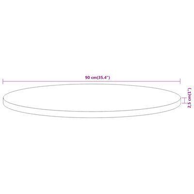 vidaXL Table Top Ø90x2.5 cm Round Solid Wood Acacia