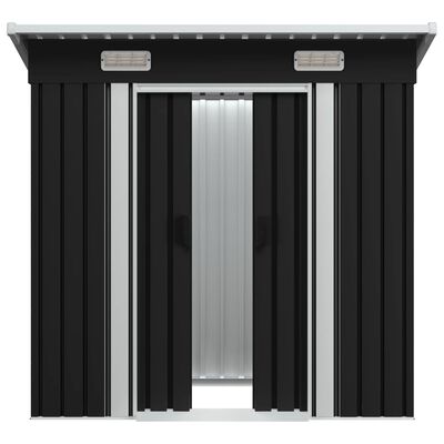 vidaXL Garden Shed Anthracite Steel