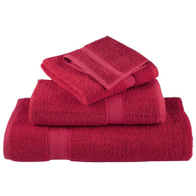 vidaXL 6 Piece Premium Towel Set SOLUND Red 600 gsm