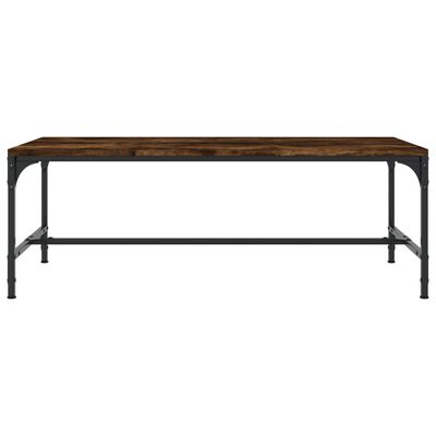 vidaXL Coffee Table Smoked Oak 100x50x35 cm Engineered Wood