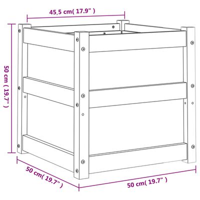 vidaXL Garden Planters 2 pcs Solid Wood Pine