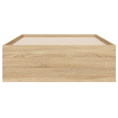 vidaXL Bed Frame with Drawers without Mattress Sonoma Oak 75x190 cm Small Single