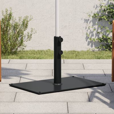 vidaXL Parasol Base for Ø32/38/48 mm Poles 15 kg Rectangular