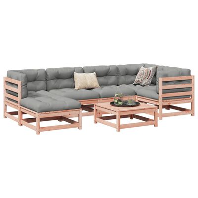 vidaXL 7 Piece Garden Sofa Set Solid Wood Douglas Fir