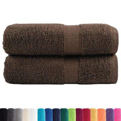 vidaXL Premium Soap Towels SOLUND 2pcs Brown 30x30cm 600gsm