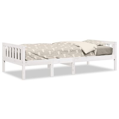 vidaXL Children's Bed without Mattress White 75x190 cm Solid Wood Pine