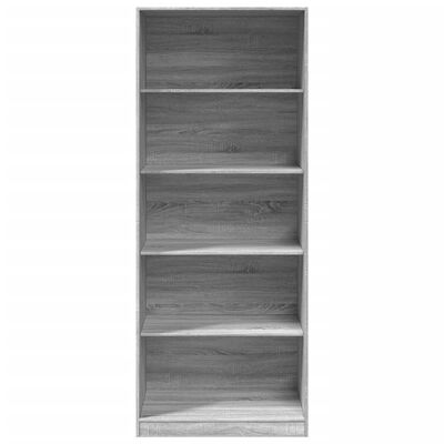 vidaXL Wardrobe Grey Sonoma 80x50x200 cm Engineered Wood