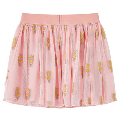 Kids' Skirt with Tulle Light Pink 128