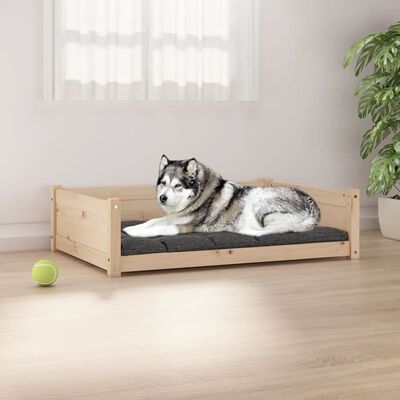 vidaXL Dog Bed 105.5x75.5x28 cm Solid Pine Wood