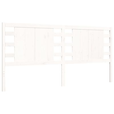 vidaXL Bed Frame without Mattress White 200x200 cm Solid Wood Pine