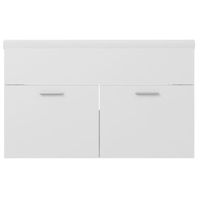 vidaXL Sink Cabinet with Built-in Basin White Engineered Wood