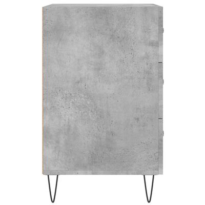 vidaXL Bedside Cabinet Concrete Grey 40x40x66 cm Engineered Wood