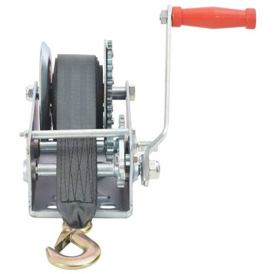 vidaXL Hand Winch with Strap 1130 kg