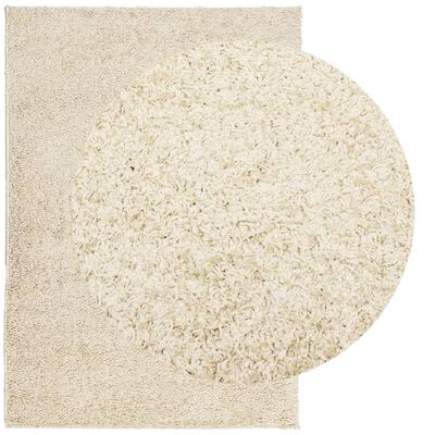 vidaXL Shaggy Rug PAMPLONA High Pile Modern Gold 120x170 cm