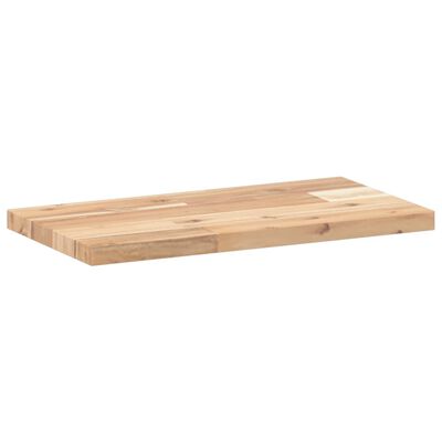 vidaXL Floating Shelves 2 pcs 60x20x2 cm Untreated Solid Wood Acacia