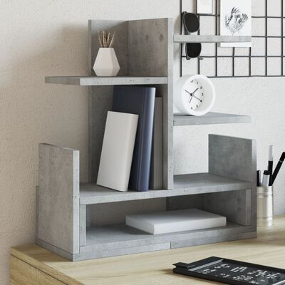 vidaXL Desk Organiser Concrete Grey 49x20x52.5 cm Engineered wood