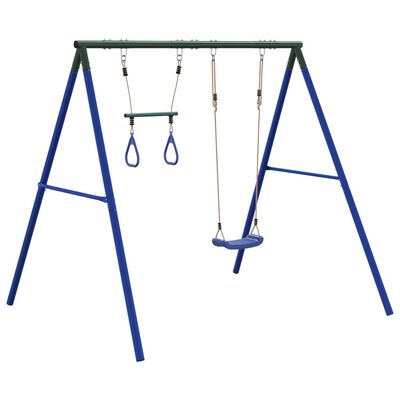 vidaXL Outdoor Swing Set with Swing and Trapeze