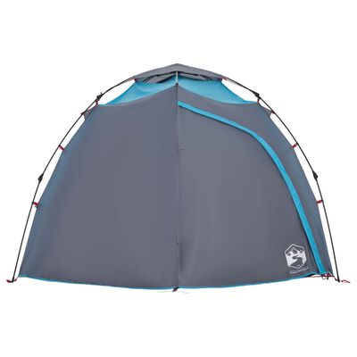 vidaXL Camping Tent Dome 4-Person Blue Quick Release