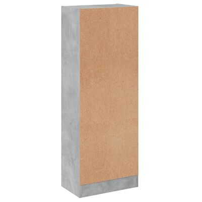 vidaXL 3-Tier Book Cabinet Concrete Grey 40x24x109 cm Engineered Wood