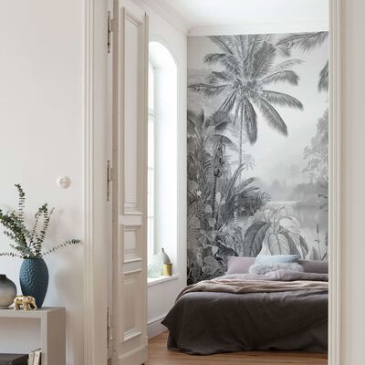 Komar Photo Mural Lac Tropical Black & White 200x270 cm