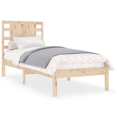 vidaXL Bed Frame without Mattress 90x190 cm Single Solid Wood