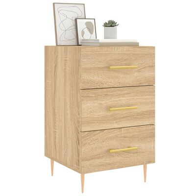 vidaXL Bedside Cabinet Sonoma Oak 40x40x66 cm Engineered Wood