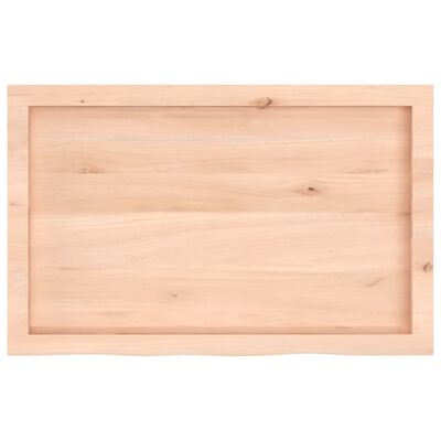 vidaXL Bathroom Countertop 80x50x(2-4) cm Untreated Solid Wood