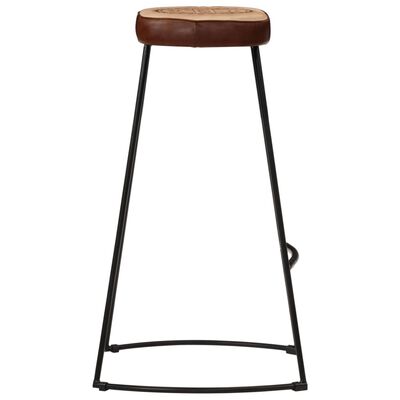 vidaXL Bar Stools 2 pcs Dark Brown 44x37.5x78 cm