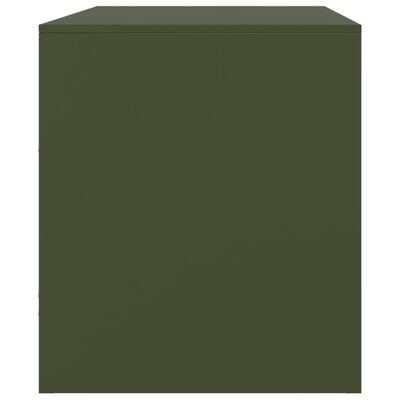 vidaXL TV Cabinet Olive Green 67x39x44 cm Steel