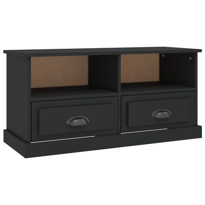 vidaXL TV Cabinet Black 93x35.5x45 cm Engineered Wood