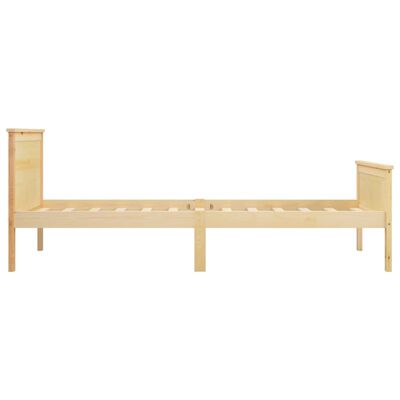 vidaXL Bed Frame without Mattress Solid Wood Pine 100x200 cm