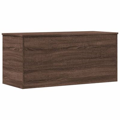 vidaXL Storage Box Brown Oak 100x42x46 cm Engineered Wood