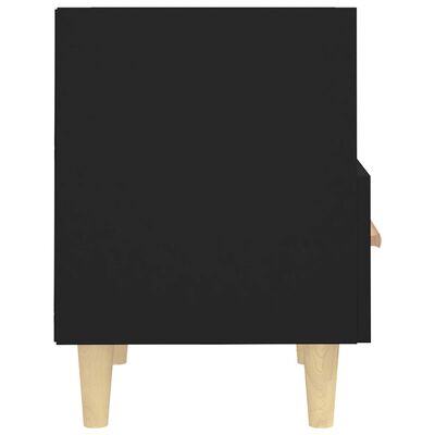 vidaXL Bedside Cabinet Black 40x35x47 cm