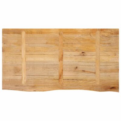 vidaXL Table Top Live Edge 100x60x3.8 cm Solid Wood Mango