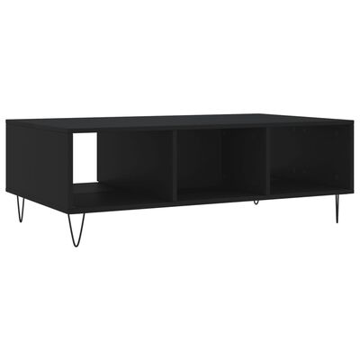 vidaXL Coffee Table Black 104x60x35 cm Engineered Wood