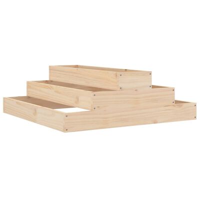 vidaXL Planter 80x80x27 cm Solid Wood Pine