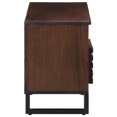 vidaXL TV Cabinet Brown 100x34x46 cm Solid Wood Mango