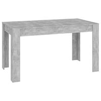 vidaXL Dining Table Concrete Grey 140x74.5x76 cm Engineered Wood